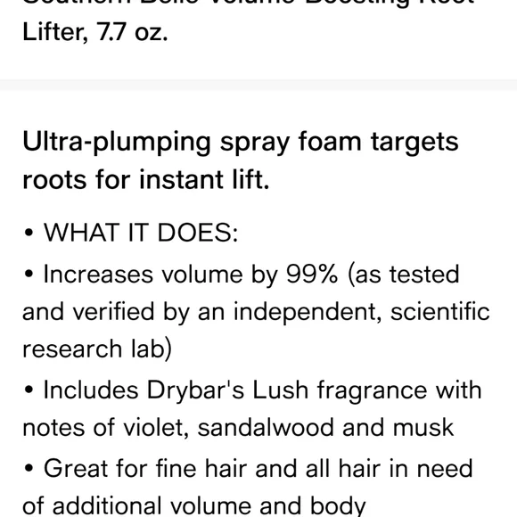Drybar Southern Belle Volume Spray in Yellow - Picture 2 of 3